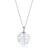 Chinese Style Necklace Women's Stainless Steel Clavicle Chain