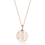 Chinese Style Necklace Women's Stainless Steel Clavicle Chain