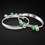 Chinese 925 Sterling Silver Baby Pop Jewelry Bracelet with Bells Pendant