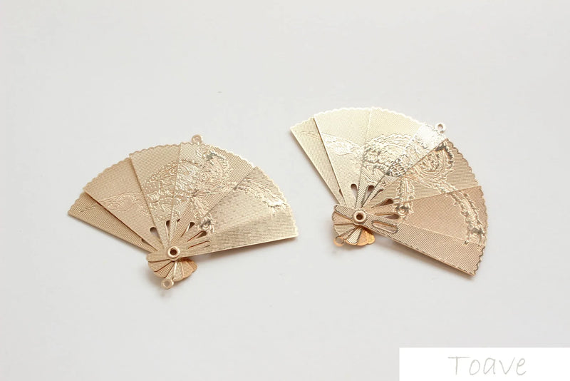 Chinese-Style Double Ceiling Fan Sub-Pendant-Open Folding