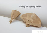 Chinese-Style Double Ceiling Fan Sub-Pendant-Open Folding