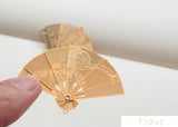 Chinese-Style Double Ceiling Fan Sub-Pendant-Open Folding