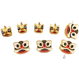 Ancient Enamel Lion Awakening Jewelry Material DIY Sand Bracelet