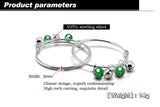 925 Silver Children's Bracelet with Bells Pendant