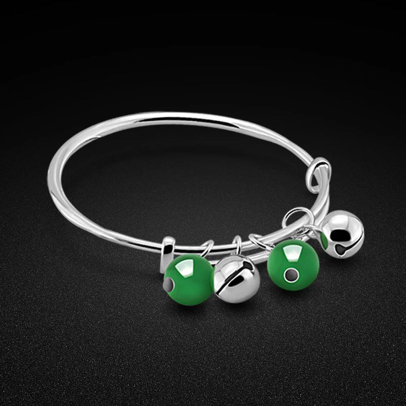 925 Silver Children's Bracelet with Bells Pendant