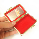 Chinese Classical Brocade Lipstick Box with Mirror