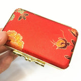 Chinese Classical Brocade Lipstick Box with Mirror