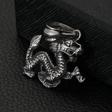 Chinese Zodiac Dragon Pendant Stainless Steel Men's Punk Dragon