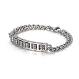 Chinese Lucky Stainless Steel Abacus Bracelet for Men and Women