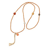 Chinese Knot Bamboo Bead Multi-loop Bracelet 4mm Antique Jewelry