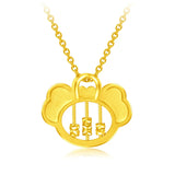 Chinese Retro Abacus Pendant Necklace Antique Craft Charm Women's Jewelry