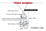 Vintage Sterling Silver Necklace Lock Pendant 925 Silver Jewelry