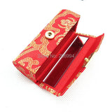 Chinese Wind Brocade Embroidery Lipstick Box Beijing Souvenirs 4pc/lot