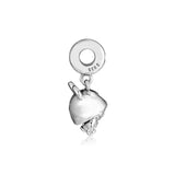 Sterling Silver Chip 'n Dale Mouse Ear Hat Charm Bead