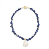 Natural Lapis Lazuli Choker Necklace for Women