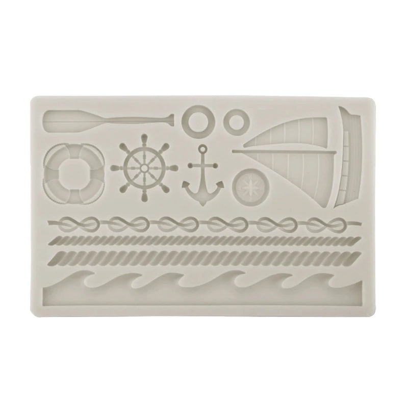 Sailing Theme Silicone Soap Mold Cake Decorating Tools