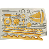 Sailing Theme Silicone Soap Mold Cake Decorating Tools