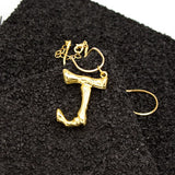 Copper Choker Alphabet Pendants Big Initial A-Z Letter Pendant Necklace