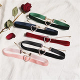 Velvet Choker Collar Pearl Necklaces