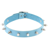 Spiked Choker Collar Necklace Punk Gothic Jewelry