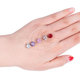 Invisible Fishline Crystal Necklace Cube Zirconia Pendant