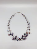 4-Strand Floating Freshwater Pearl Choker Necklace with Magnetic Clasp