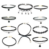 Choker Necklace Lace Velvet Strip For Woman Collar Party Jewelry