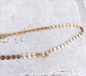 Silver Plated Chain Choker Necklace Fish Bone V Coin Plastic Pearl Women