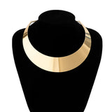 Choker Necklace Women Exaggerated Chunky Metal Wire Torques Collar Punk
