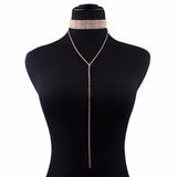 Crystal Choker Necklace for Women Wedding Party Prom