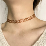 Elastic Choker Necklace Plastic Fishing Line Tattoo Necklaces