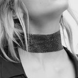 Crystal Choker Neck Chain Collar Chain Necklace
