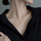 Choker Necklaces Women Solid 925 Silver Velvet Suede Short Collares Jewelry