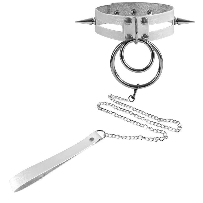 Punk Gothic Pendant Choker BDSM Harness Chain Necklace