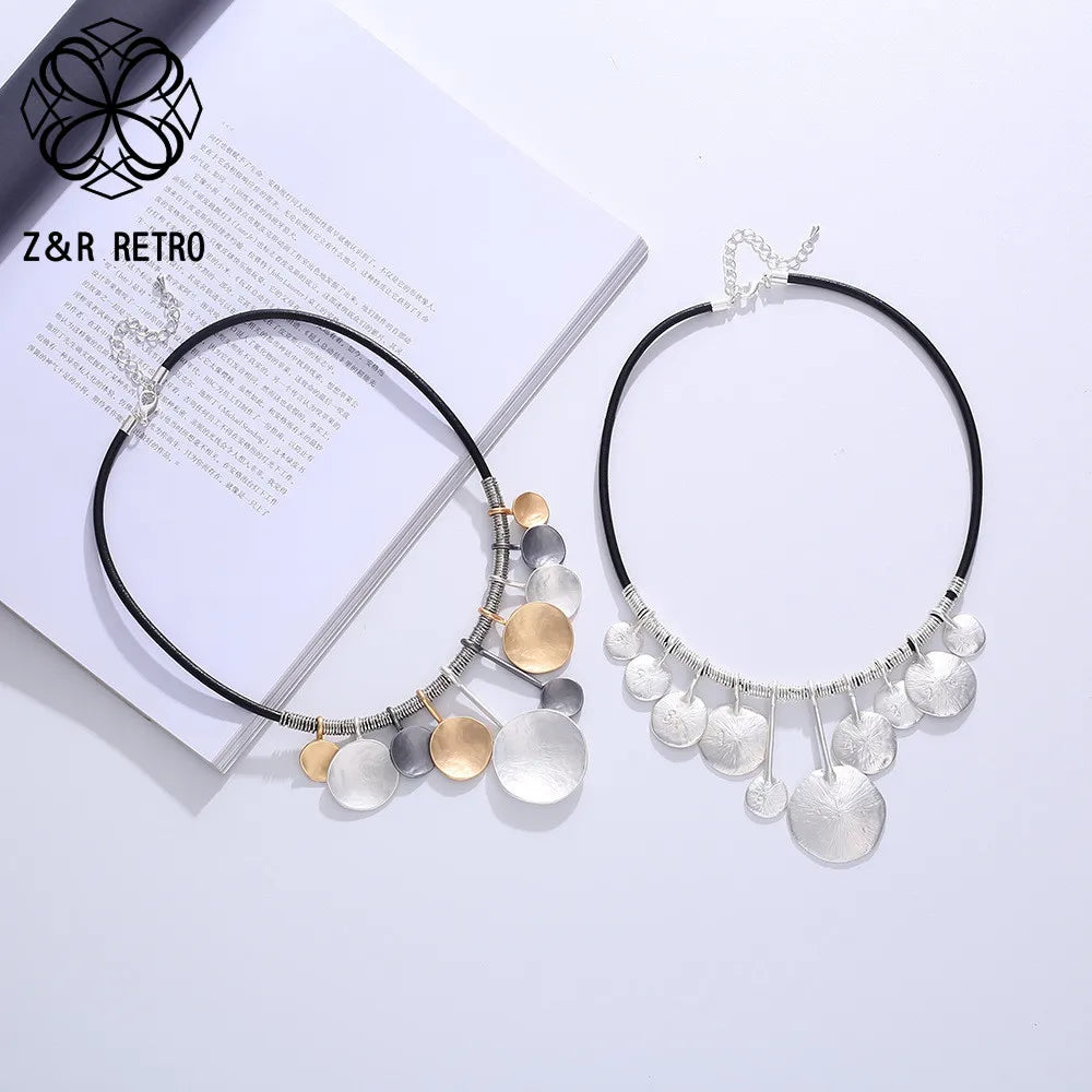 Silver Chokers Necklace for Women Costume Jewelry