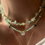 Teardrop Stone Punk Choker Necklace for Women