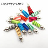 Suede Leather Small Tassel Pendants Lot of 100