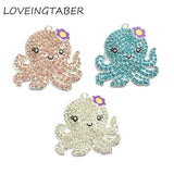 Octopus Rhinestone Pendant for Summer Necklace