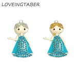 Snow Princess Hair Rhinestone Pendants 10pcs/lot