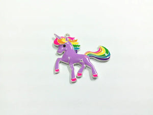 Alloy Enamel Unicorn Pendants Lot for Chunky Necklace Making