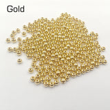 5000pcs 4mm CCB Spacer Acrylic Beads - Silvery/Gold/Rose Gold/Rhodium Plated