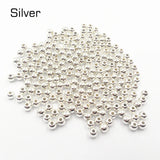 5000pcs 4mm CCB Spacer Acrylic Beads - Silvery/Gold/Rose Gold/Rhodium Plated