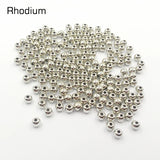 5000pcs 4mm CCB Spacer Acrylic Beads - Silvery/Gold/Rose Gold/Rhodium Plated