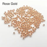 5000pcs 4mm CCB Spacer Acrylic Beads - Silvery/Gold/Rose Gold/Rhodium Plated