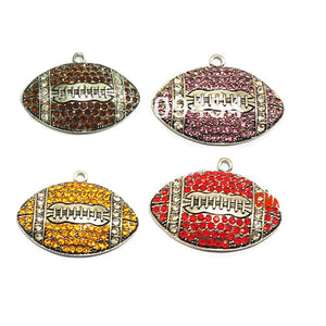 10pcs Antique Silvery Soccer Football Pendant 50mm*35mm