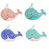 Whales Rhinestone Pendants 10pcs/lot - 50mm*40mm