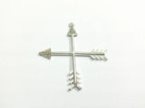Silver Arrow Rhinestone Pendants for Necklace - 10pcs/lot