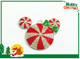 10pcs Minnie Rhinestone Pendants For 4th Of July Jewelry Making