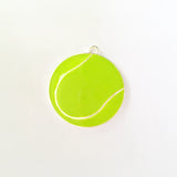 10pcs Full Enamel Tennis Ball Pendant for Kids Necklace Making
