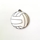 10pcs /lot Full Enamel Volleyball Pendant For Kids Necklace Making